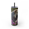 Skinny Tumbler with Straw – 20 oz Stainless Steel Cup