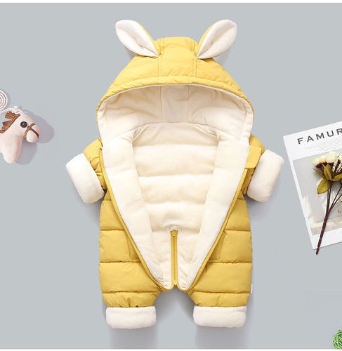Children's heavy down cotton suit one piece suit