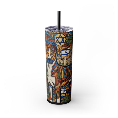 Skinny Tumbler with Straw – 20 oz Stainless Steel Cup