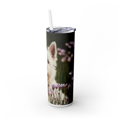 Skinny Tumbler with Straw – 20 oz Stainless Steel Cup