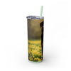 Skinny Tumbler with Straw – 20 oz Stainless Steel Cup