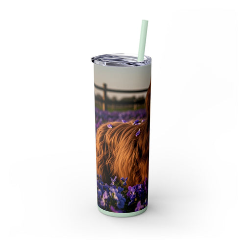 Skinny Tumbler with Straw – 20 oz Stainless Steel Cup