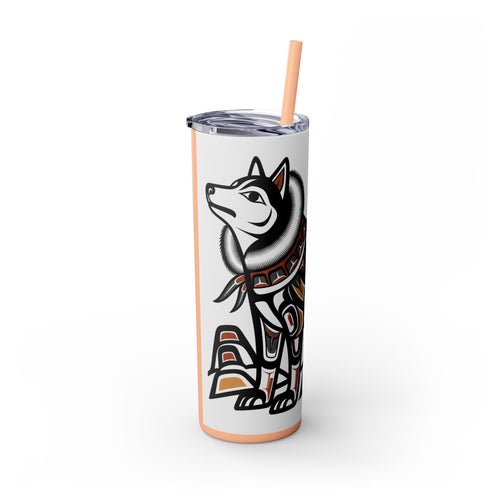 Skinny Tumbler with Straw – 20 oz Stainless Steel Cup