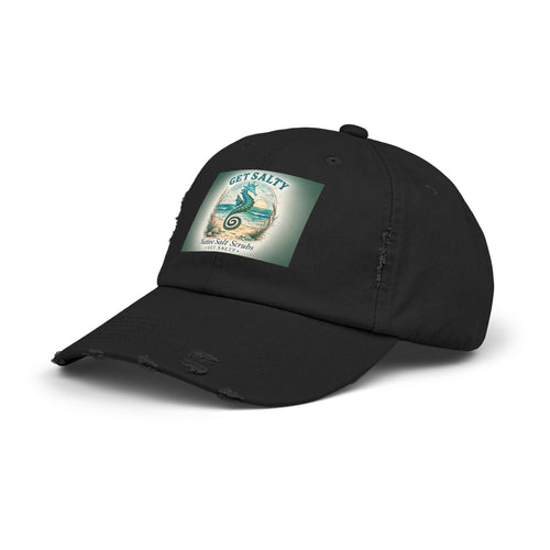 Get Salty Seahorse Distressed Cap