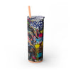 Skinny Tumbler with Straw – 20 oz Stainless Steel Cup
