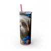 Skinny Tumbler with Straw – 20 oz Stainless Steel Cup