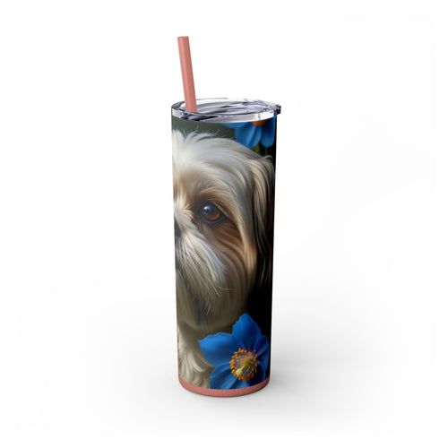 Skinny Tumbler with Straw – 20 oz Stainless Steel Cup