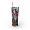 Skinny Tumbler with Straw – 20 oz Stainless Steel Cup