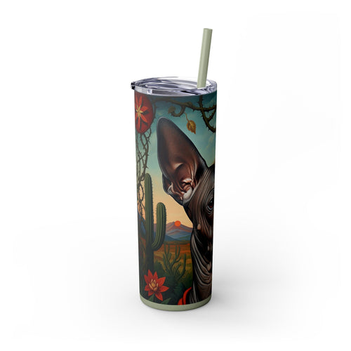 Skinny Tumbler with Straw – 20 oz Stainless Steel Cup