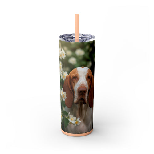 Skinny Tumbler with Straw – 20 oz Stainless Steel Cup