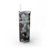 Skinny Tumbler with Straw – 20 oz Stainless Steel Cup