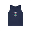 Pride Cat Mom Unisex Heavy Cotton Tank Top (8 Colors)