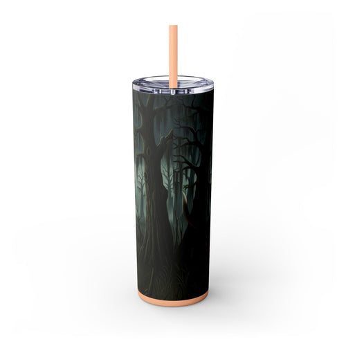 Skinny Tumbler with Straw – 20 oz Stainless Steel Cup