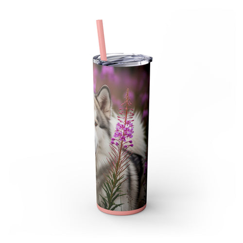Skinny Tumbler with Straw – 20 oz Stainless Steel Cup