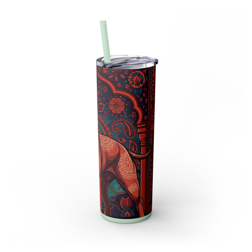 Skinny Tumbler with Straw – 20 oz Stainless Steel Cup