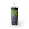 Skinny Tumbler with Straw – 20 oz Stainless Steel Cup