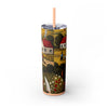 Skinny Tumbler with Straw – 20 oz Stainless Steel Cup