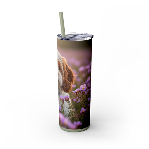 Skinny Tumbler with Straw – 20 oz Stainless Steel Cup