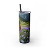 Skinny Tumbler with Straw – 20 oz Stainless Steel Cup