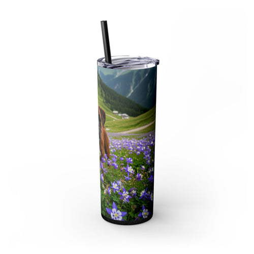 Skinny Tumbler with Straw – 20 oz Stainless Steel Cup