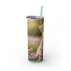 Skinny Tumbler with Straw – 20 oz Stainless Steel Cup