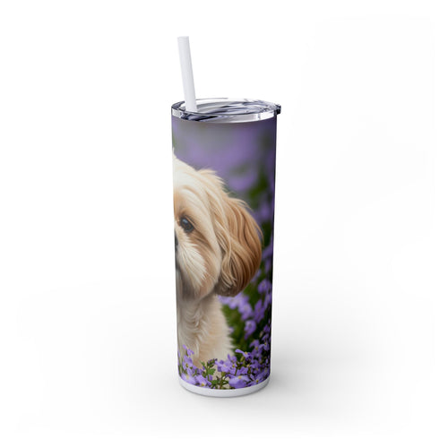 Skinny Tumbler with Straw – 20 oz Stainless Steel Cup