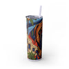 Skinny Tumbler with Straw – 20 oz Stainless Steel Cup