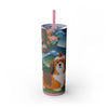 Skinny Tumbler with Straw – 20 oz Stainless Steel Cup