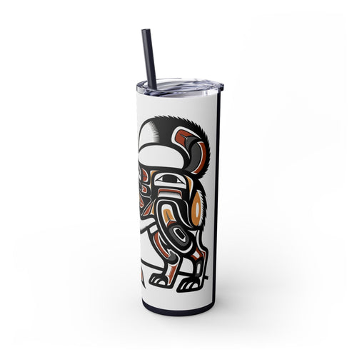 Skinny Tumbler with Straw – 20 oz Stainless Steel Cup