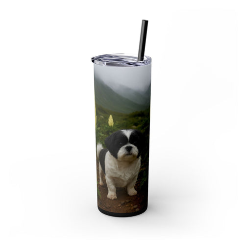 Skinny Tumbler with Straw – 20 oz Stainless Steel Cup