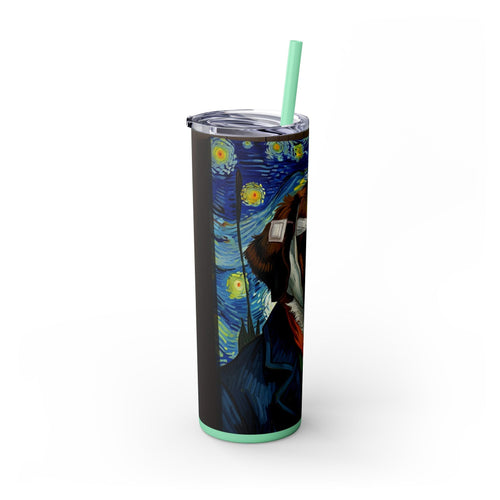 Skinny Tumbler with Straw – 20 oz Stainless Steel Cup