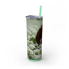 Skinny Tumbler with Straw – 20 oz Stainless Steel Cup