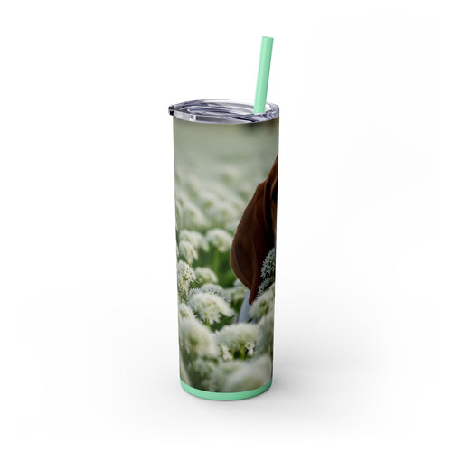 Skinny Tumbler with Straw – 20 oz Stainless Steel Cup