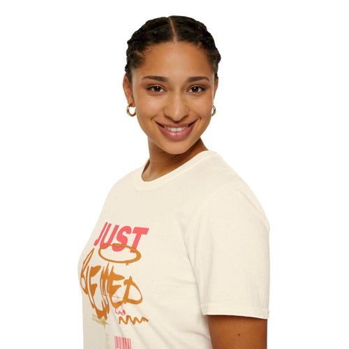 Just Blessed Graffiti Graphic Tee — Urban Faith Inspirational T-Shirt