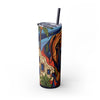 Skinny Tumbler with Straw – 20 oz Stainless Steel Cup