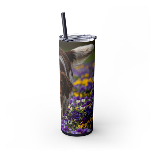 Skinny Tumbler with Straw – 20 oz Stainless Steel Cup