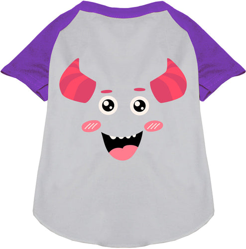 Mischiefmauve Monster Costume Pet Raglan Shirt