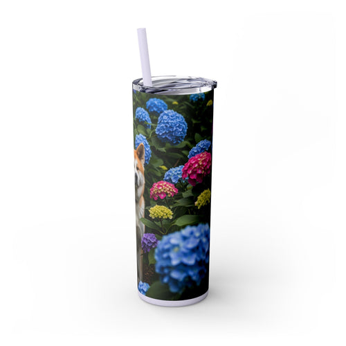 Skinny Tumbler with Straw – 20 oz Stainless Steel Cup