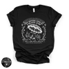 Owe Sisters Annual Parasol Jump Tee | Vintage Witch Halloween Graphic T-Shirt {WHITE DESIGN}