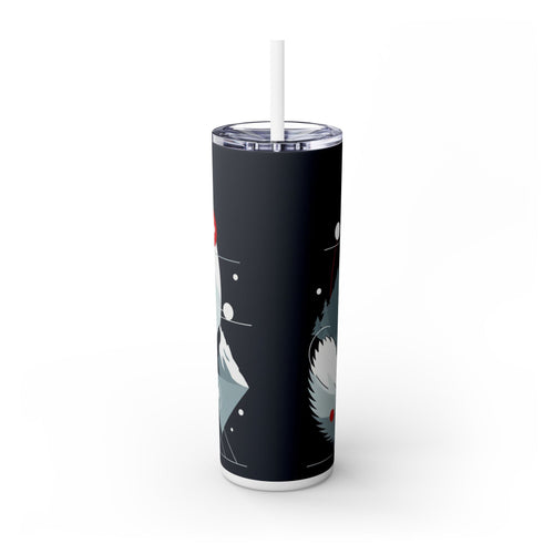 Skinny Tumbler with Straw – 20 oz Stainless Steel Cup