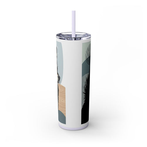 Skinny Tumbler with Straw – 20 oz Stainless Steel Cup