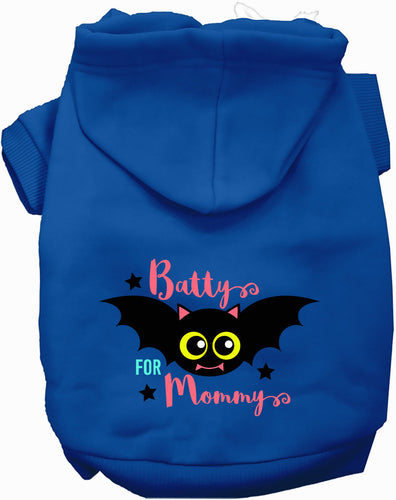 Batty for Mommy Halloween Pet Hoodie