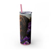 Skinny Tumbler with Straw – 20 oz Stainless Steel Cup
