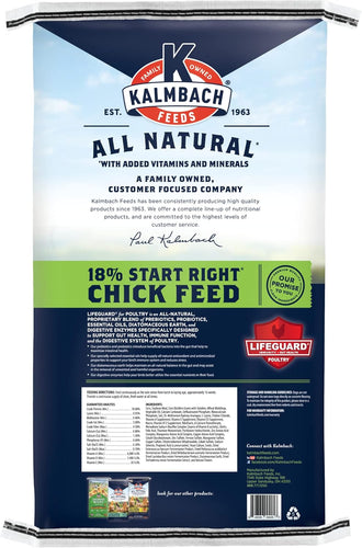 18% All Natural Start Right Chick Crumbles - 25 lb