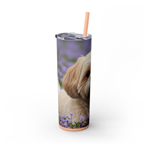 Skinny Tumbler with Straw – 20 oz Stainless Steel Cup