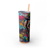 Skinny Tumbler with Straw – 20 oz Stainless Steel Cup
