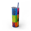 Skinny Tumbler with Straw – 20 oz Stainless Steel Cup