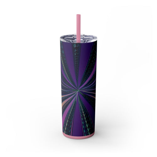 Skinny Tumbler with Straw – 20 oz Stainless Steel Cup