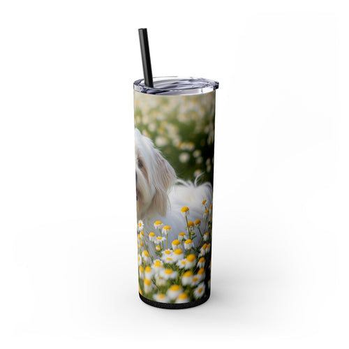 Skinny Tumbler with Straw – 20 oz Stainless Steel Cup