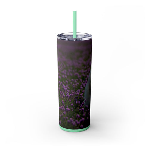 Skinny Tumbler with Straw – 20 oz Stainless Steel Cup
